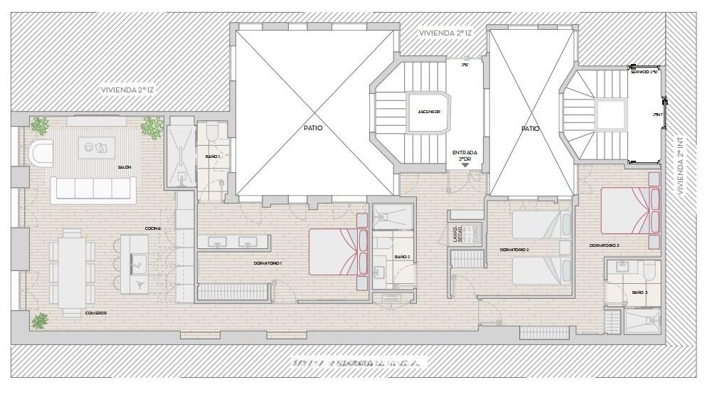 Apartamento en Madrid, España 3 dormitorios, 213 m2 No. 165497