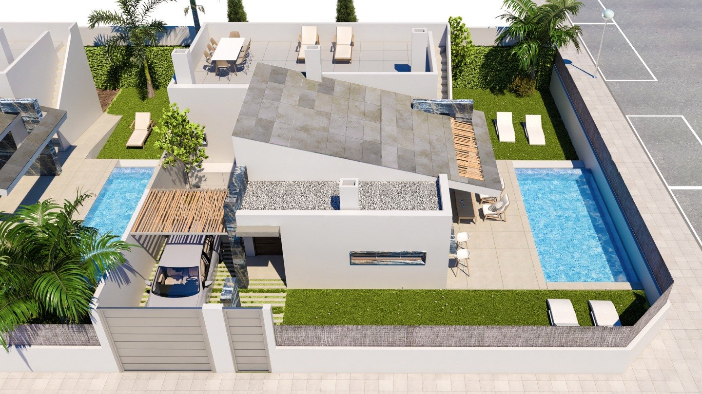 Villa i San Pedro del Pinatar, Murcia, Spanien 3 sovrum, 97 kvm. Nr. 80880