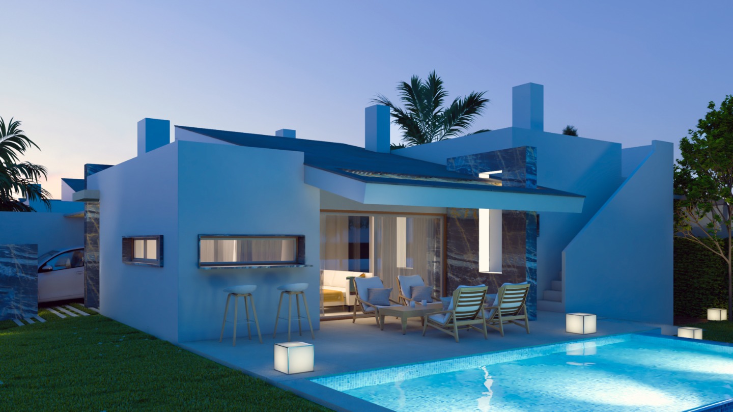 Villa i San Pedro del Pinatar, Murcia, Spanien 3 sovrum, 97 kvm. Nr. 80880