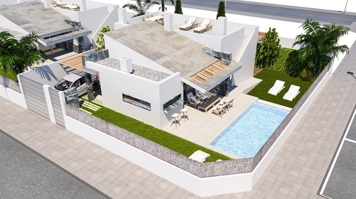 Villa i San Pedro del Pinatar, Murcia, Spanien 3 sovrum, 97 kvm. Nr. 80880