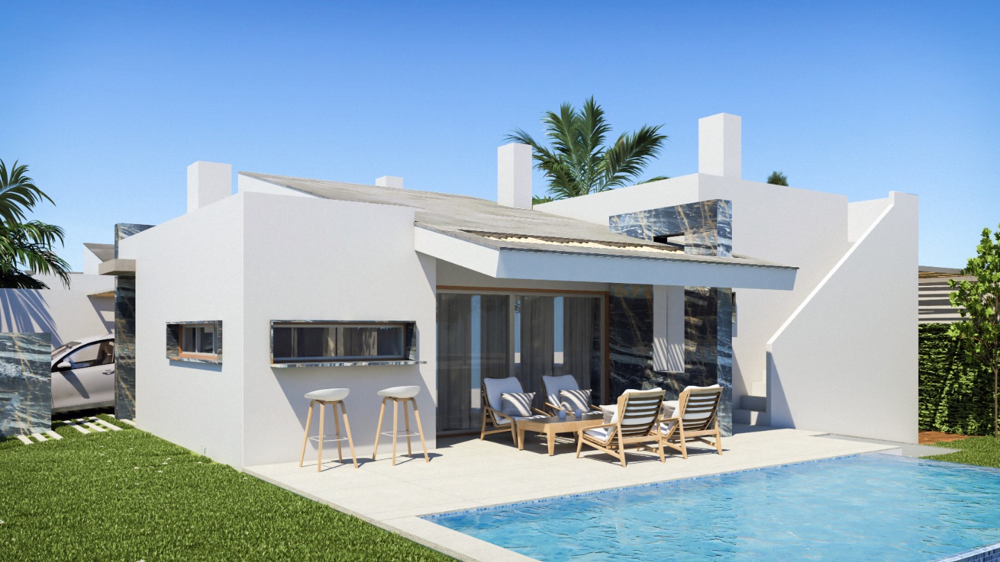 Villa i San Pedro del Pinatar, Murcia, Spanien 3 sovrum, 97 kvm. Nr. 80880