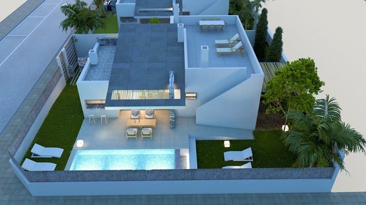 Villa i San Pedro del Pinatar, Murcia, Spanien 3 sovrum, 97 kvm. Nr. 80880