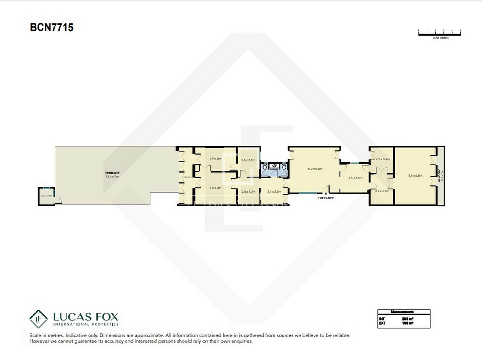 Wohnung in Barcelona, Spanien 5 Schlafzimmer, 203 m2 Nr. 192837