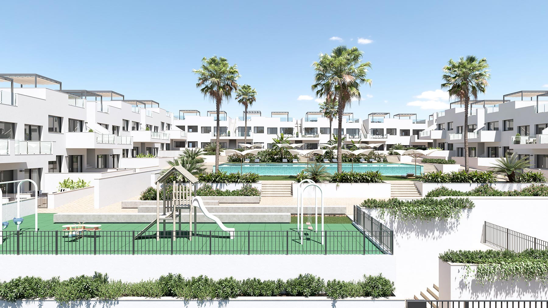 Bungalow à Torrevieja, Alicante, Espagne 2 chambres, 72 m2 No. 97766