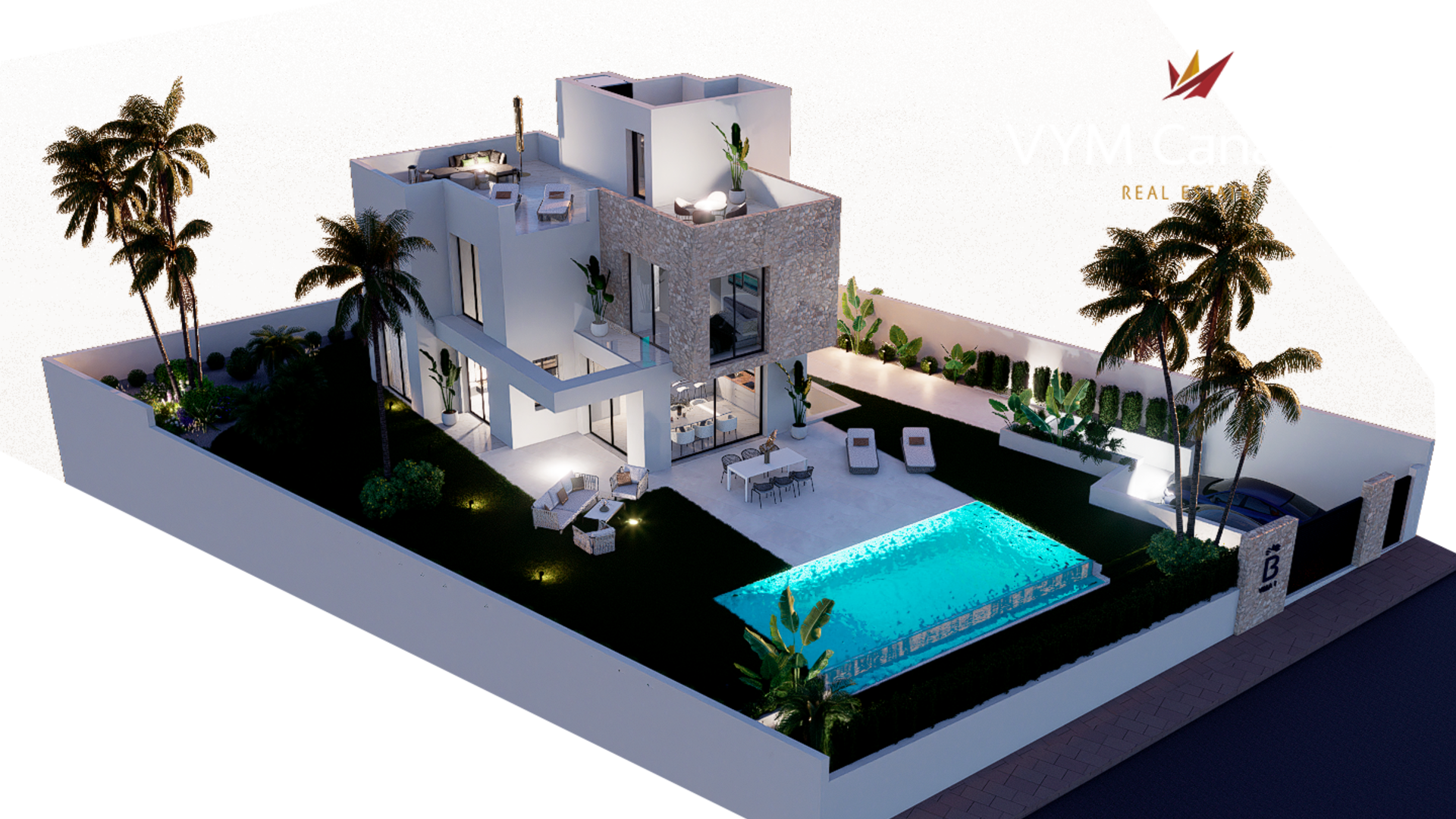 Villa i Finestrat, Alicante, Spanien 3 sovrum, 330 kvm. Nr. 97763