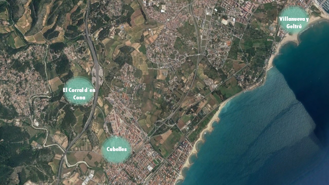 Tomt i Cubelles, Barcelona, Spanien Nr. 191234