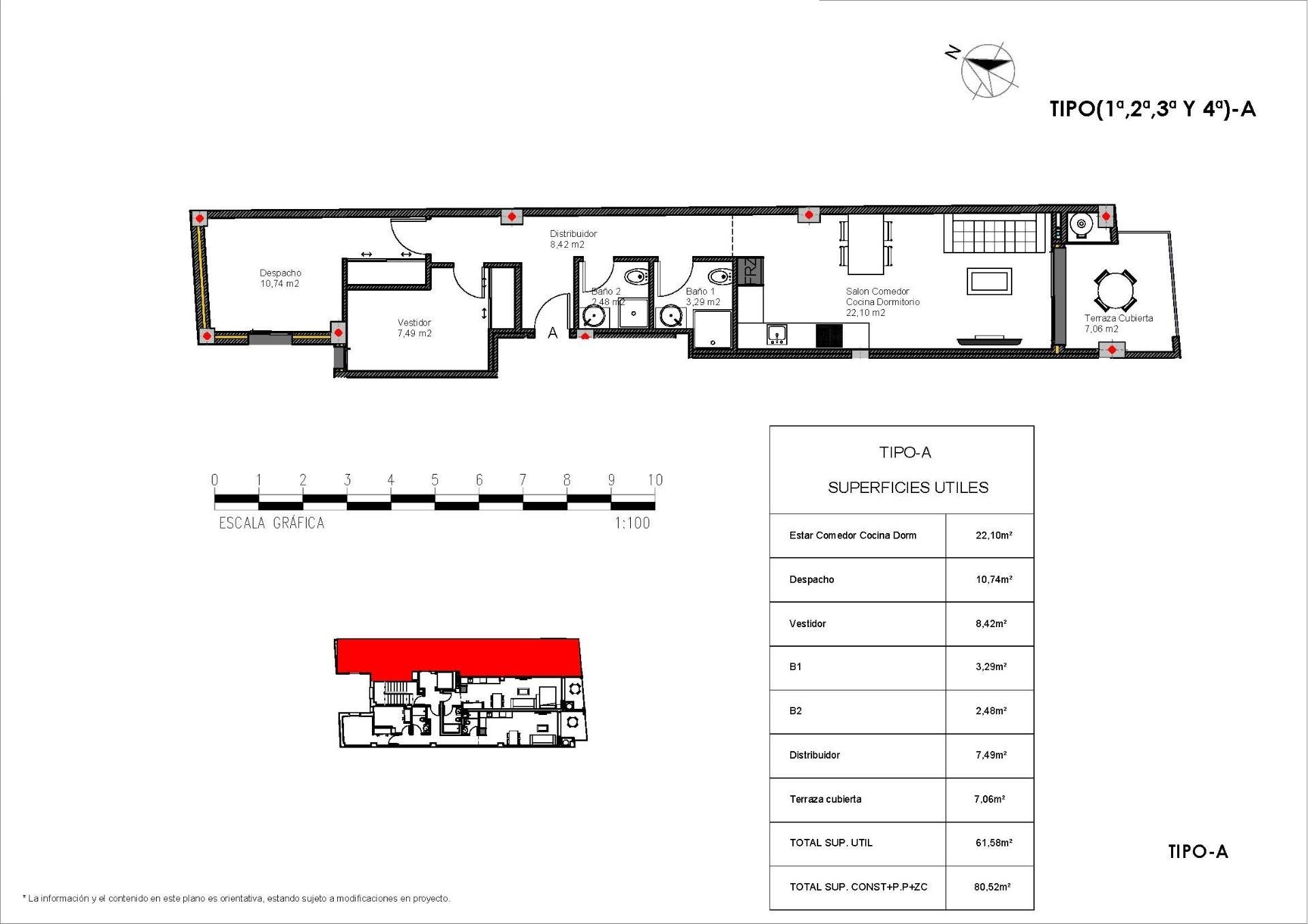 Appartamento a Torrevieja, Alicante, Spagna 2 camere da letto, 80 mq. N° 180026