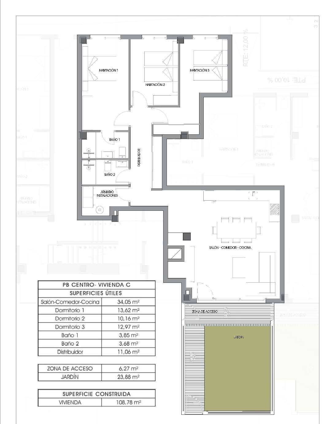 Apartament w Villajoyosa, Alicante, Hiszpania 3 sypialnie, 110 mkw. nr 187142