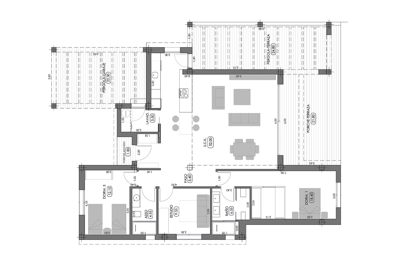 Talo Algorfa, Alicante, Espanja 3 makuuhuonetta, 135 m2 No. 101579