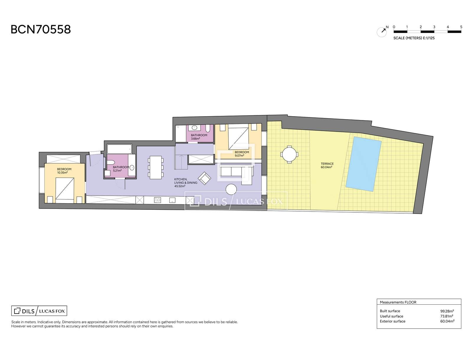 Wohnung in Barcelona, Spanien 2 Schlafzimmer, 99 m2 Nr. 192789