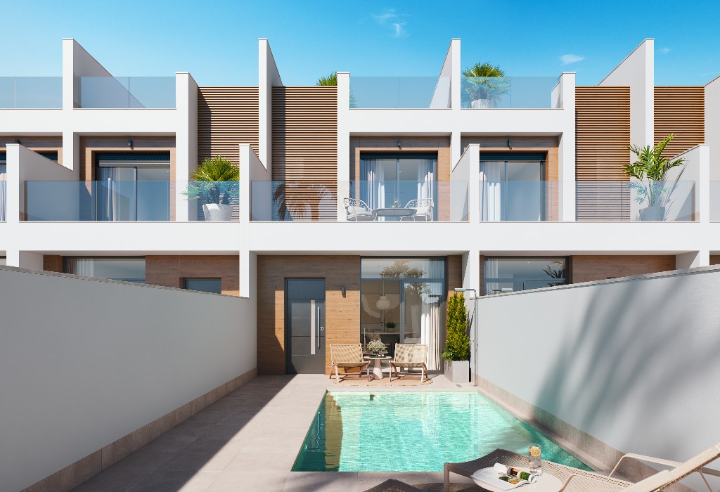 Rindu māja San Pedro del Pinatar, Murcia, Spānijā 3 istabas, 104 m2 Nr. 145062