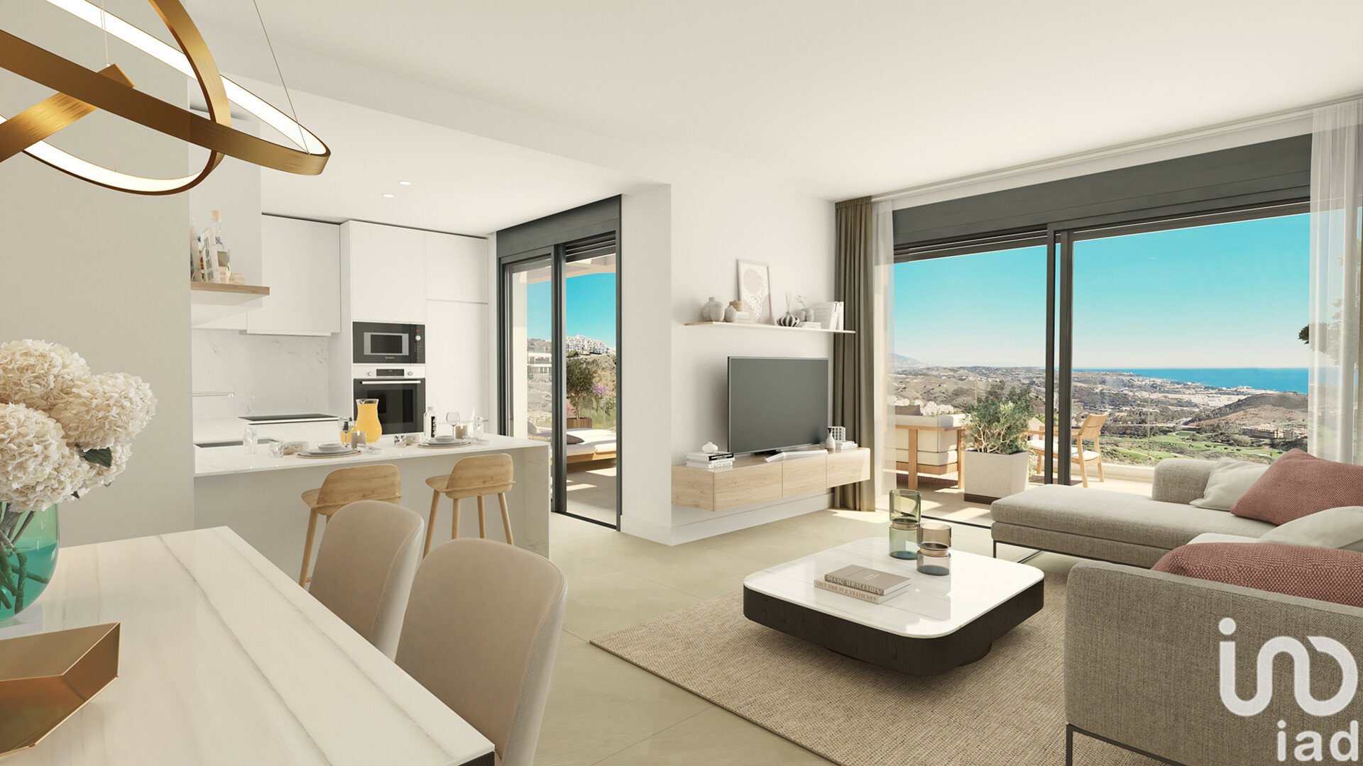 Lägenhet i Mijas, Malaga, Spanien 3 sovrum, 130 kvm. Nr. 154180