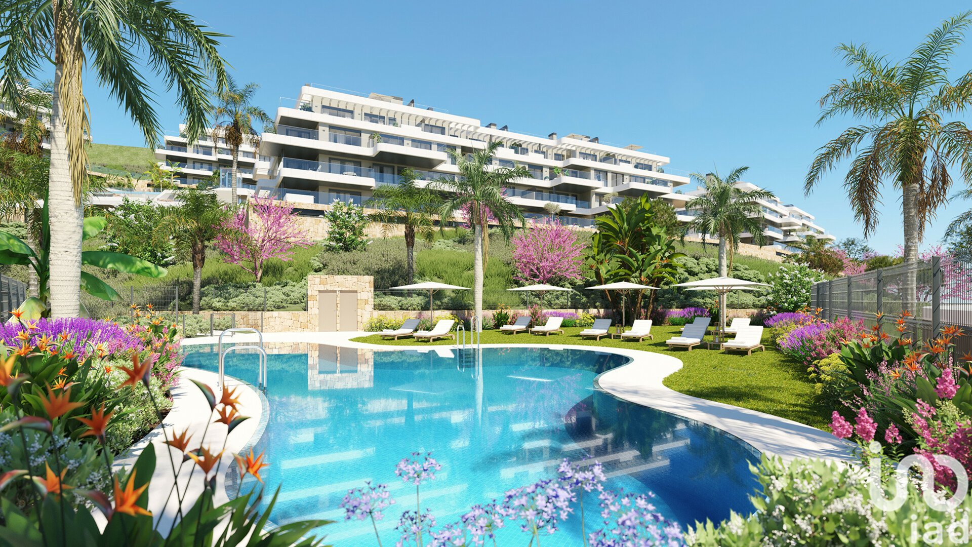 Lägenhet i Mijas, Malaga, Spanien 3 sovrum, 130 kvm. Nr. 154180