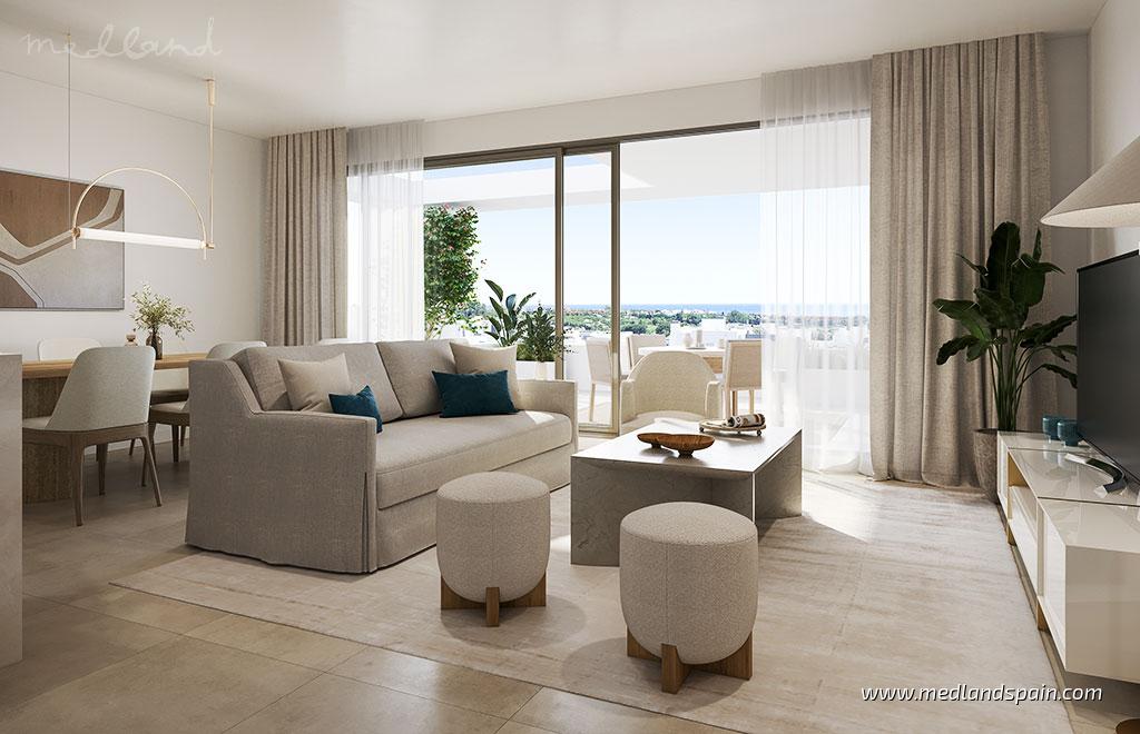 Apartment in Estepona, Malaga, Spain 2 bedrooms, 112 sq.m. No. 64357