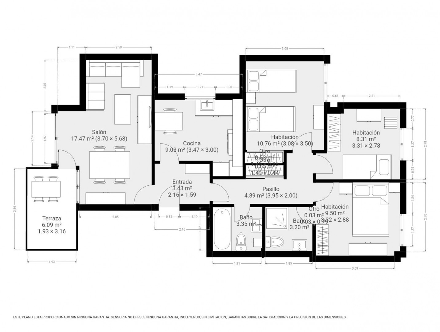 Appartamento a Sanxenxo, Pontevedra, Spagna 3 camere da letto, 95 mq. N° 152689
