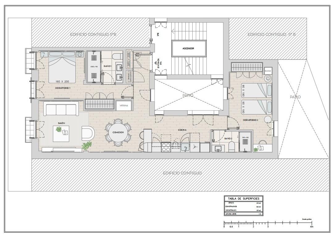 Apartament w Madrid, Hiszpania 2 sypialnie, 97 mkw. nr 165473