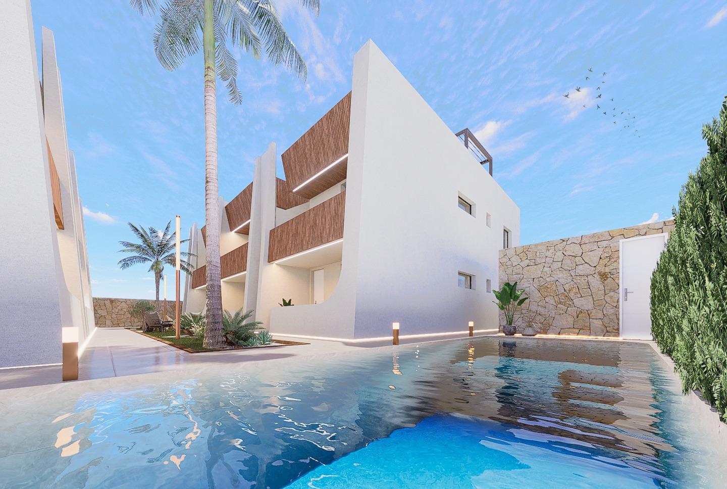 Bungalow i San Pedro del Pinatar, Murcia, Spanien 2 sovrum, 63 kvm. Nr. 119668