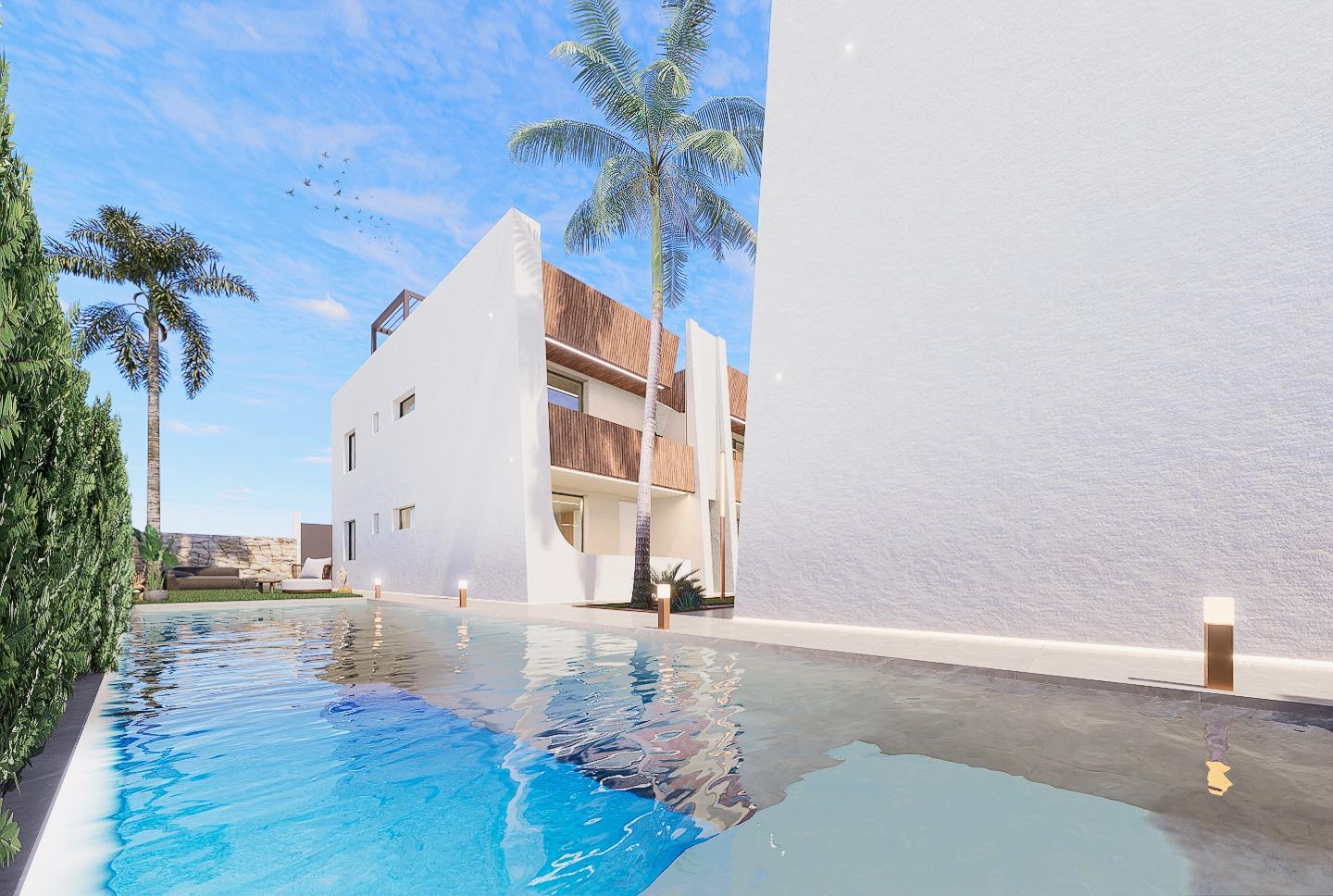 Bungalow i San Pedro del Pinatar, Murcia, Spanien 2 sovrum, 63 kvm. Nr. 119668