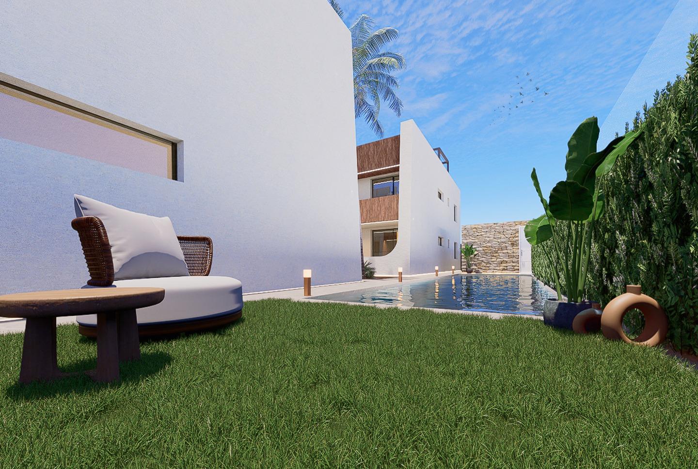 Bungalow i San Pedro del Pinatar, Murcia, Spanien 2 sovrum, 63 kvm. Nr. 119668