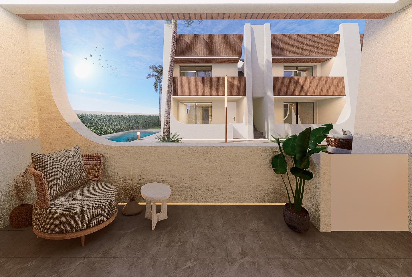 Bungalow i San Pedro del Pinatar, Murcia, Spanien 2 sovrum, 63 kvm. Nr. 119668