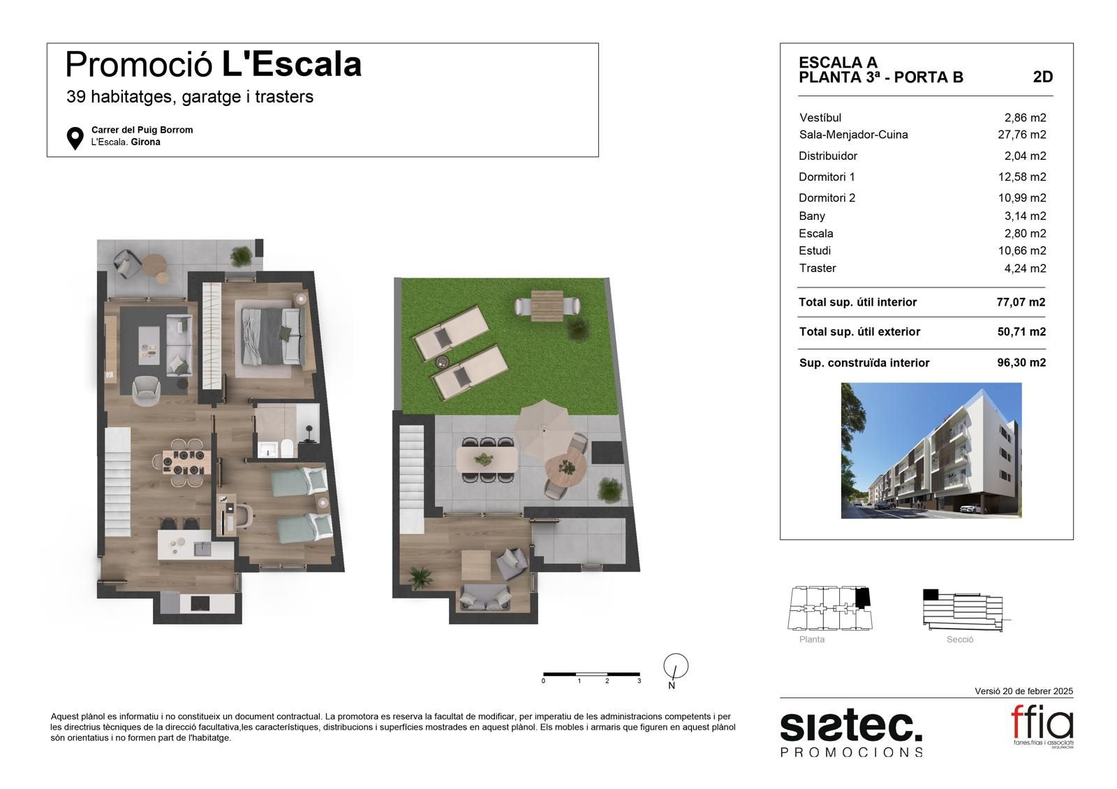 Apartment en Espagne 2 chambres, 96 m2 No. 167912