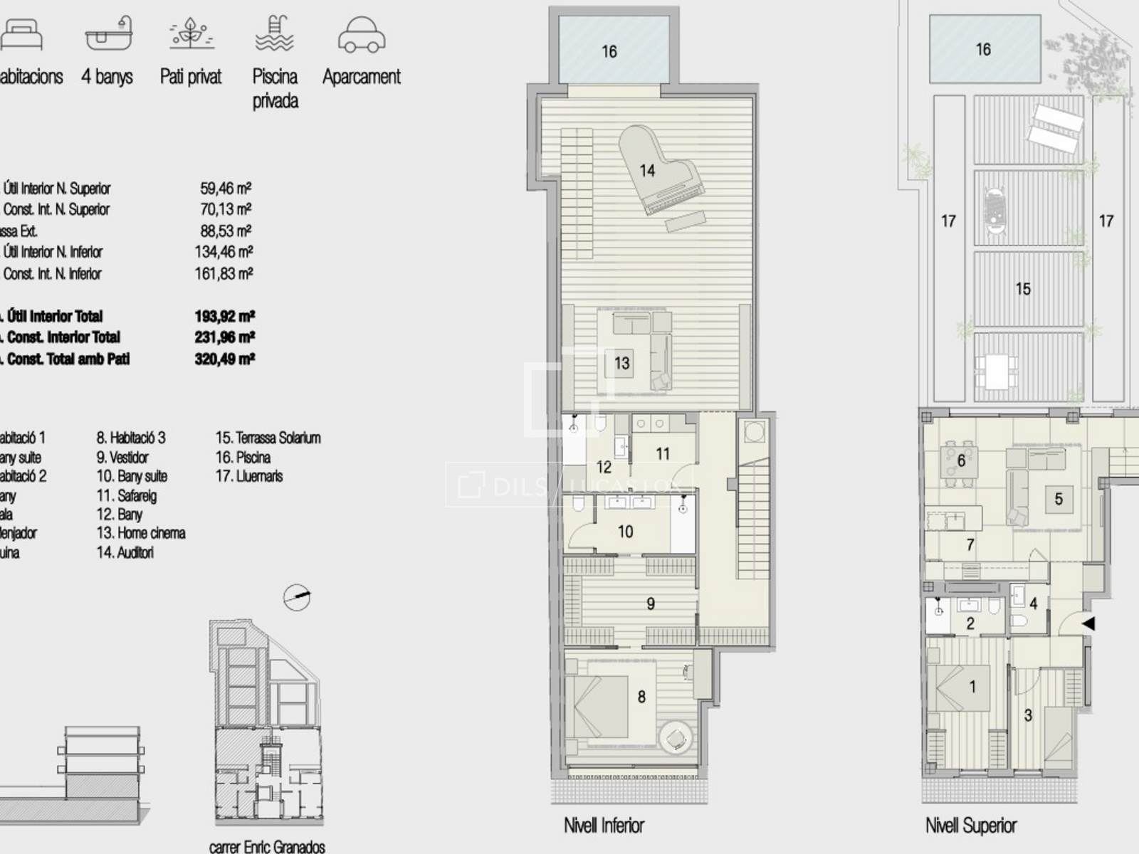 Apartment in Sant Cugat Del Valles, Barcelona, Spain 3 bedrooms, 320 sq.m. No. 150326