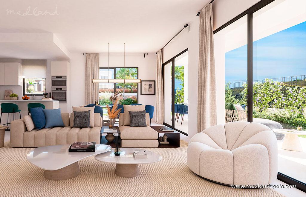 Villa i Estepona, Malaga, Spanien 4 sovrum, 180 kvm. Nr. 192991
