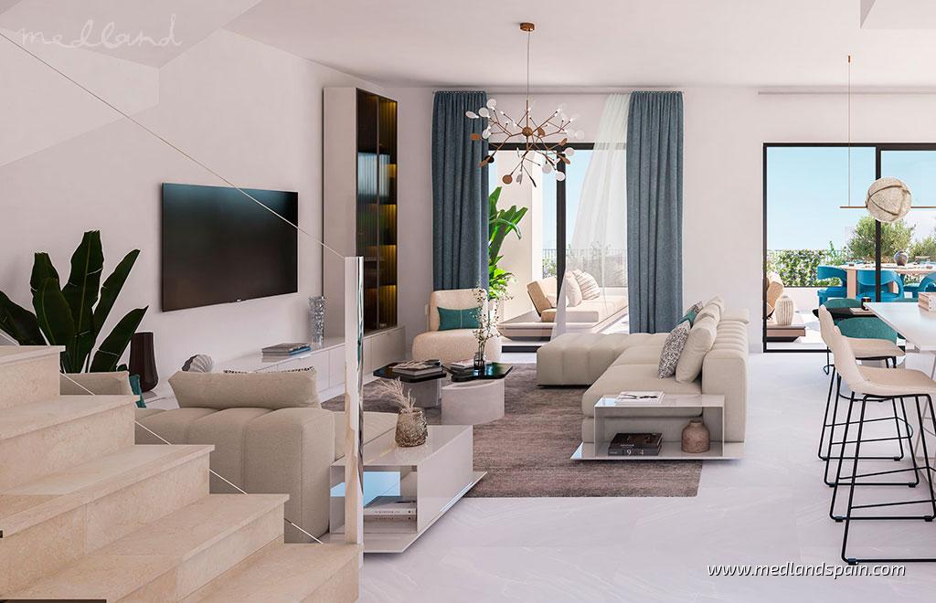 Villa i Estepona, Malaga, Spanien 4 sovrum, 180 kvm. Nr. 192991