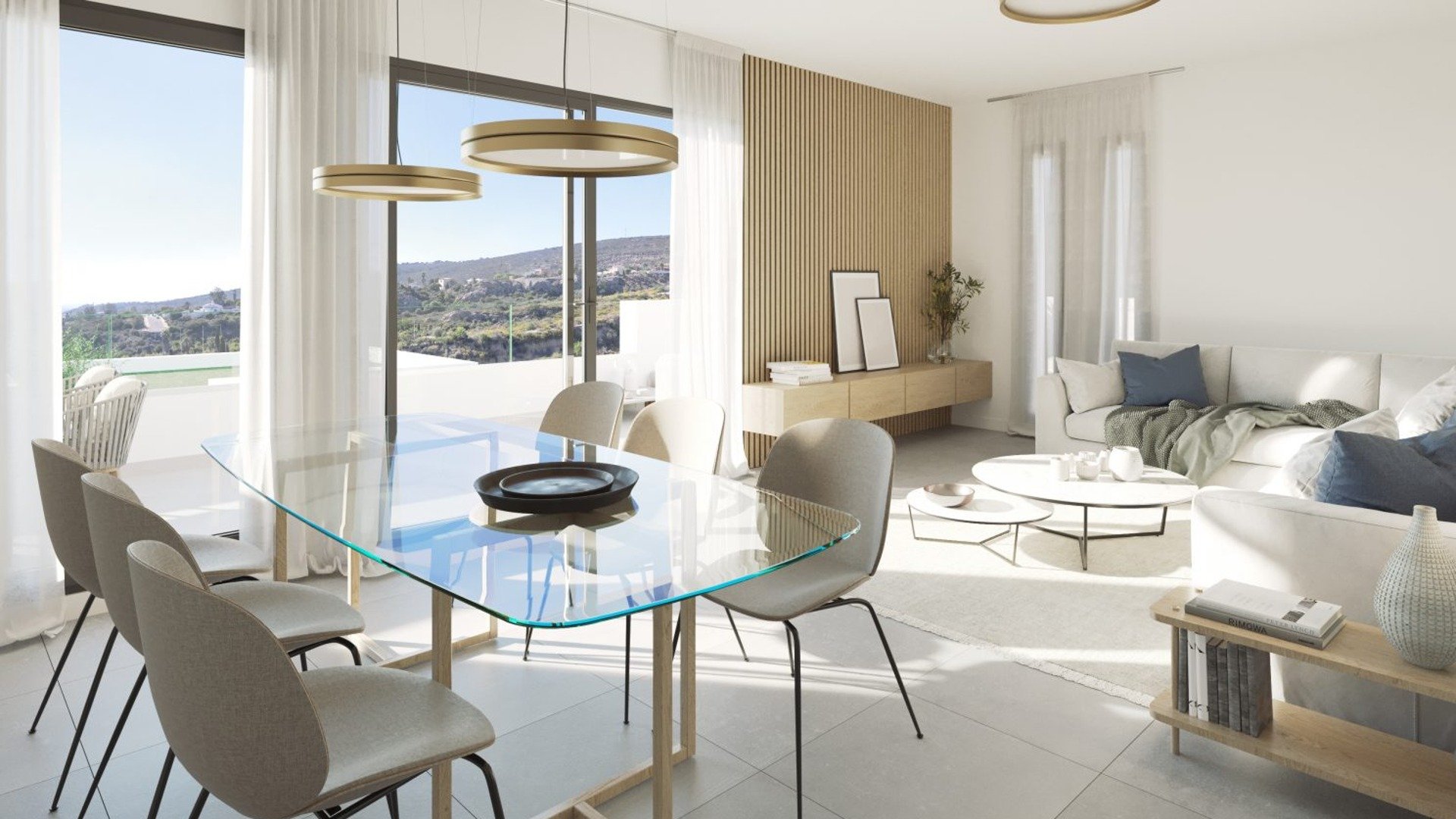 Radhus i Blue View Heights, Manilva, Malaga, Spanien 4 sovrum, 121 kvm. Nr. 65788