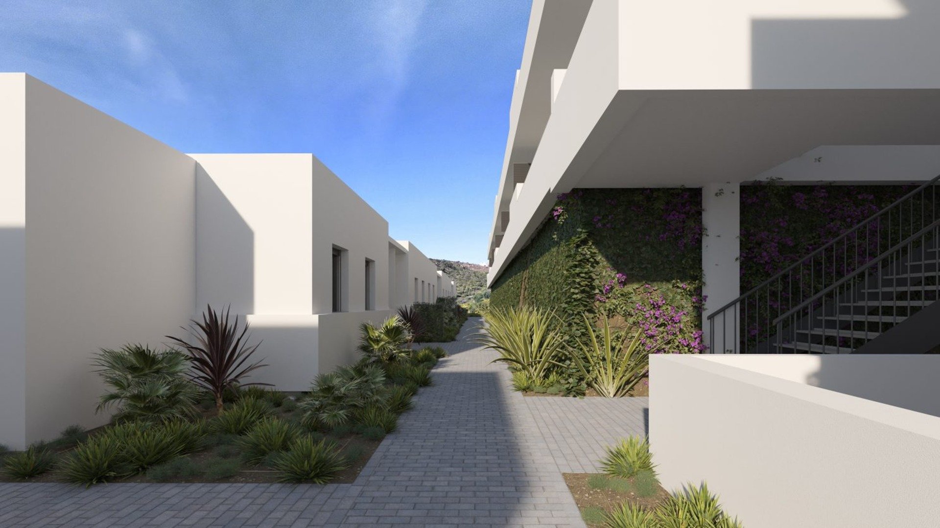 Villetta a schiera in Blue View Heights, Manilva, Malaga, Spagna 4 camere da letto, 121 mq. N° 65790