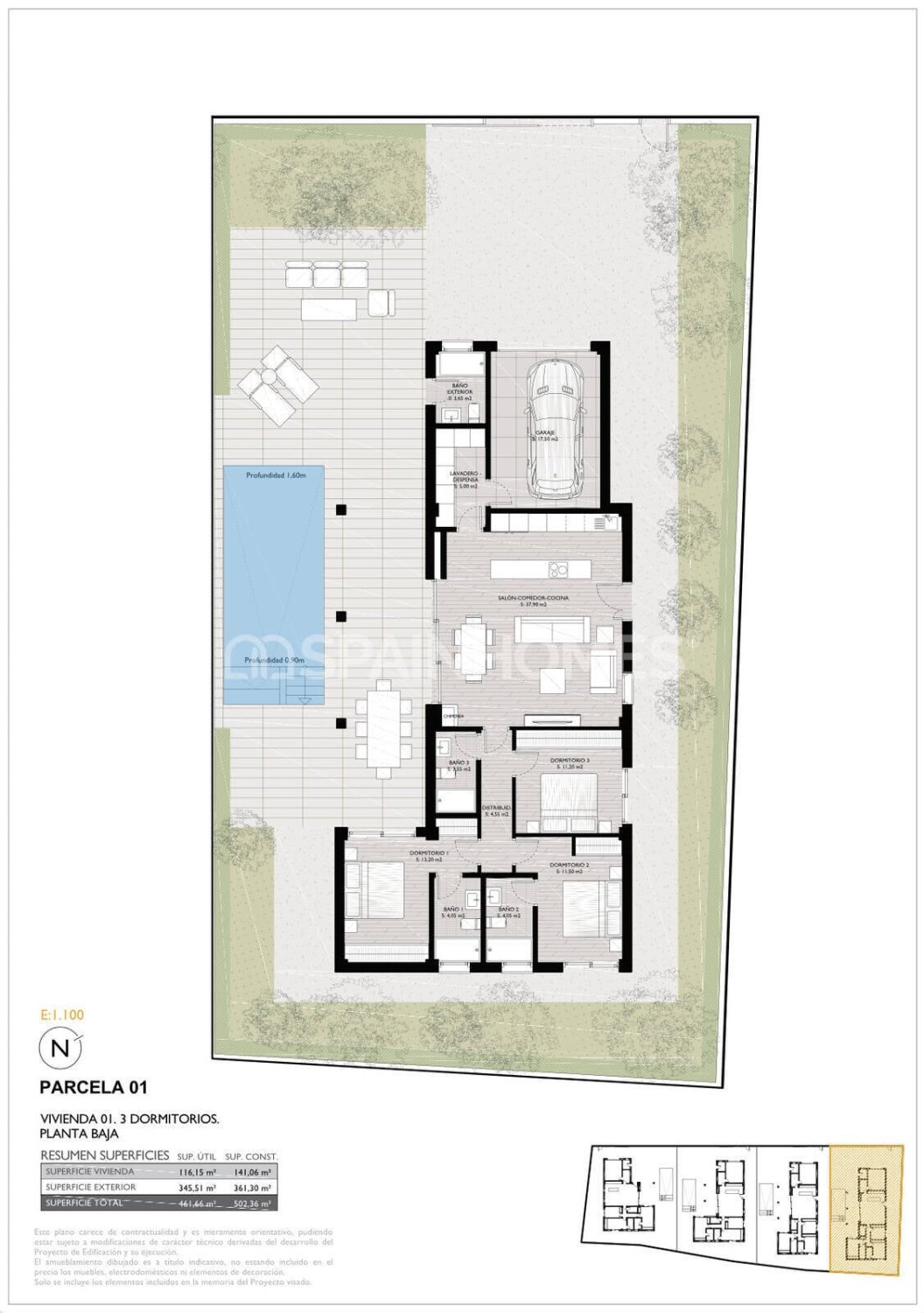 Villa San Pedro del Pinatar, Murcia, Spānijā 3 istabas, 159 m2 Nr. 164357