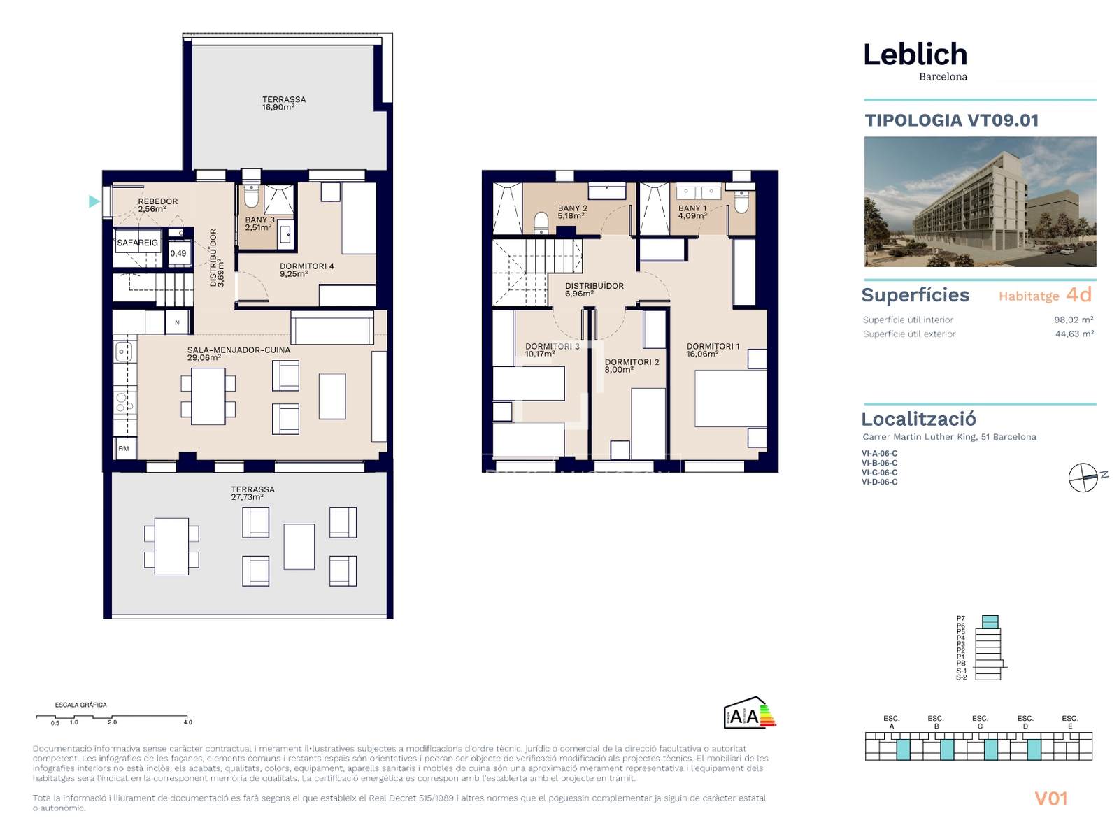 Penthauss Barcelona, Spānijā 4 istabas, 136 m2 Nr. 150617
