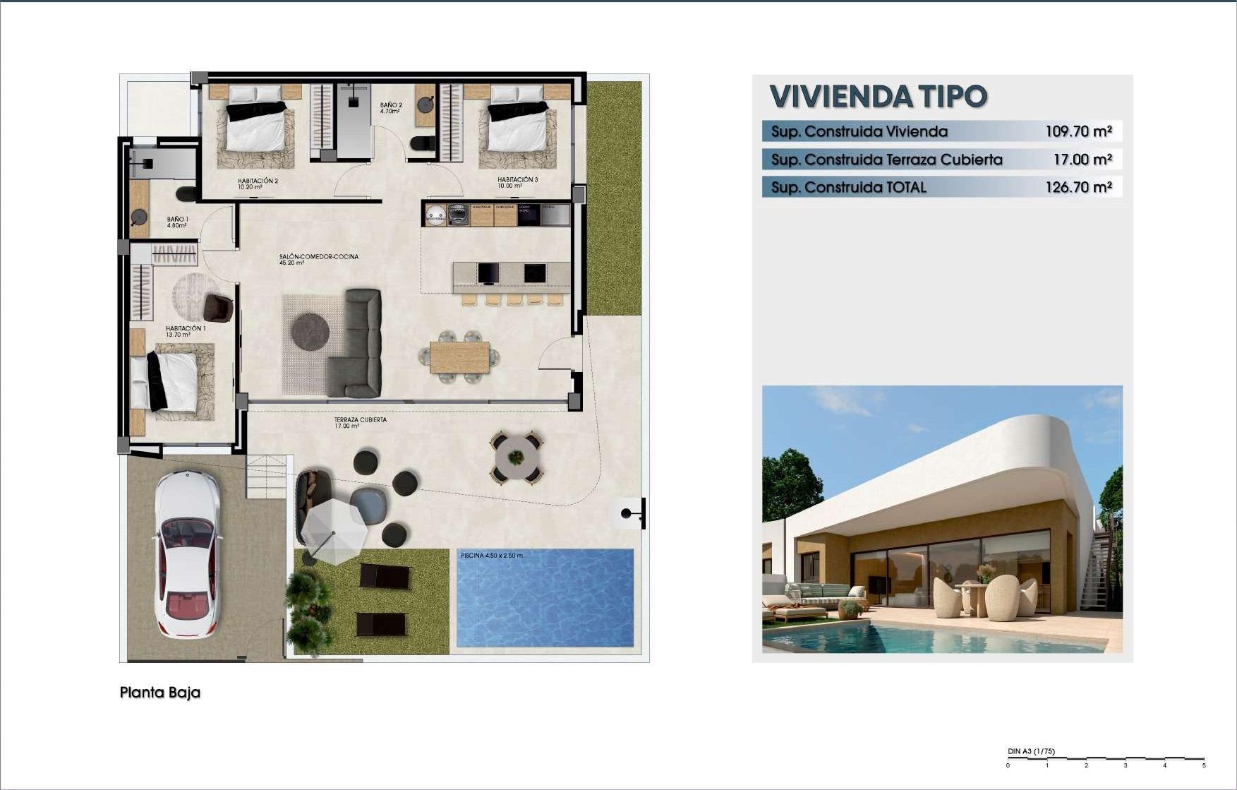 Duplex in Dolores, Alicante, Spanien 3 Schlafzimmer, 126 m2 Nr. 148244