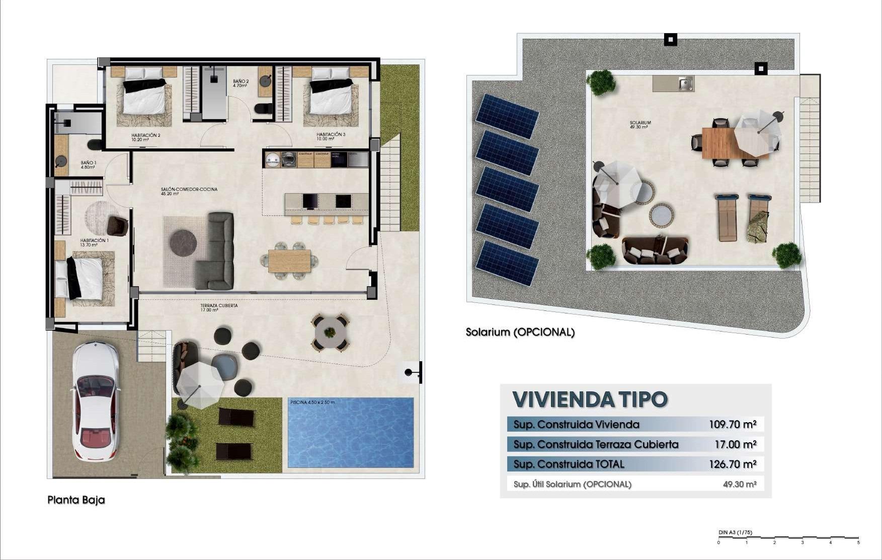 Duplex in Dolores, Alicante, Spanien 3 Schlafzimmer, 126 m2 Nr. 148244