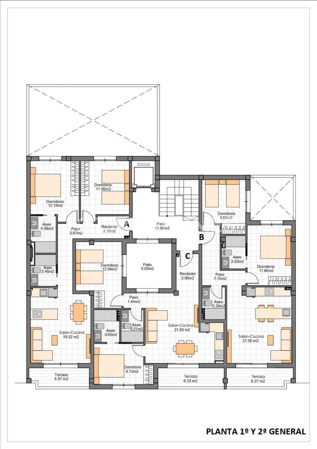Penthäuser in San Pedro del Pinatar, Murcia, Spanien 2 Schlafzimmer, 71 m2 Nr. 168154