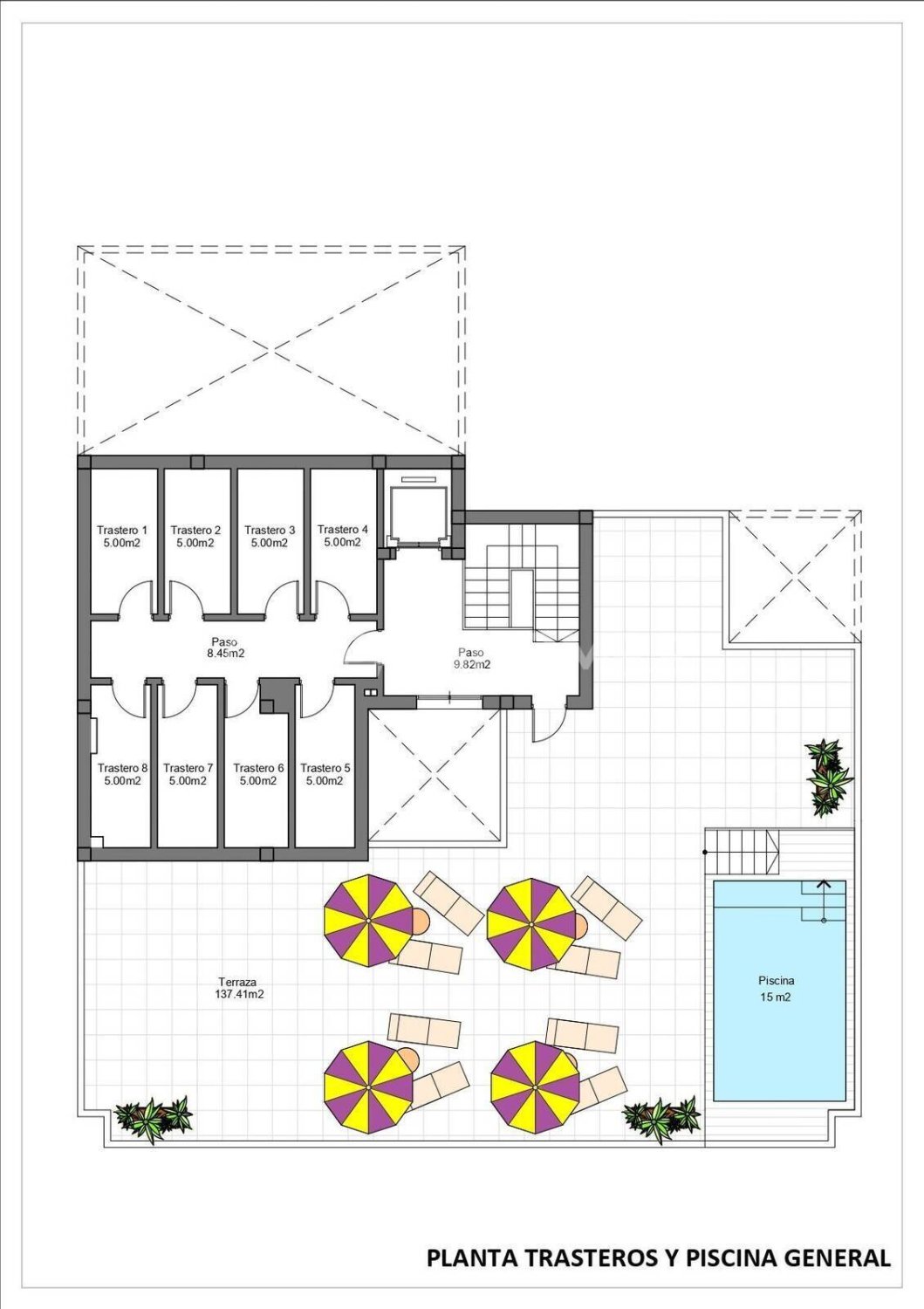 Penthäuser in San Pedro del Pinatar, Murcia, Spanien 2 Schlafzimmer, 71 m2 Nr. 168154