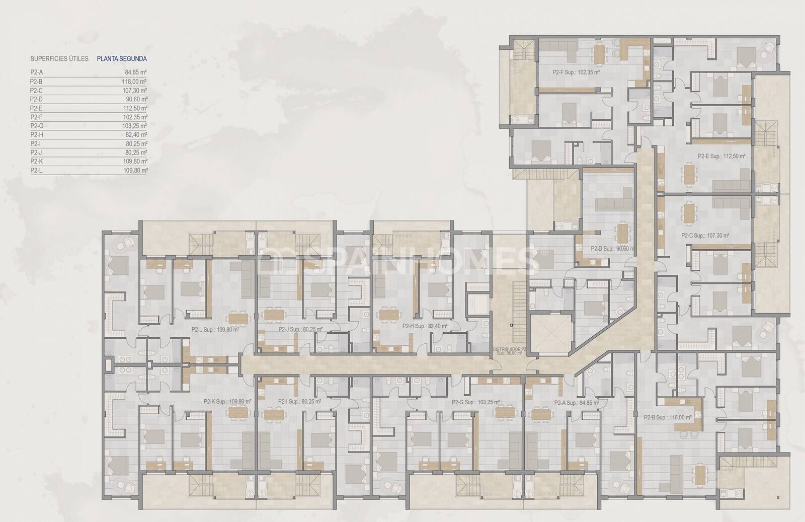Penthauss Torre-Pacheco, Murcia, Spānijā 2 istabas, 80 m2 Nr. 70693