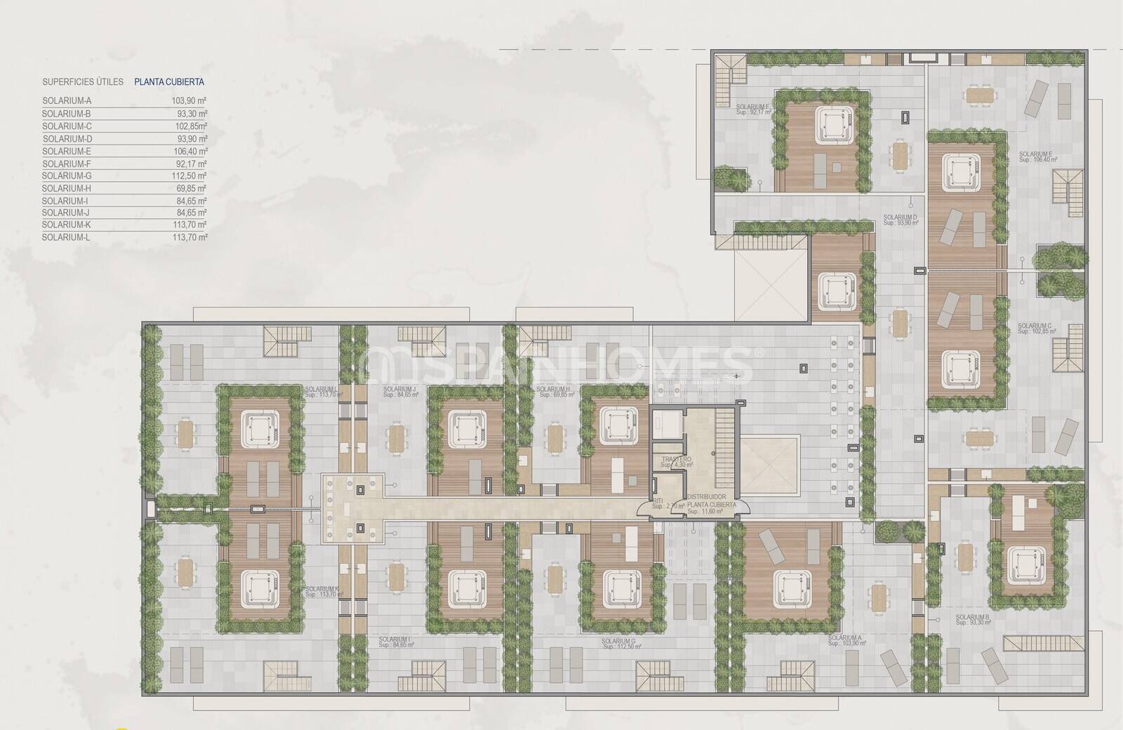 Penthauss Torre-Pacheco, Murcia, Spānijā 2 istabas, 80 m2 Nr. 70693