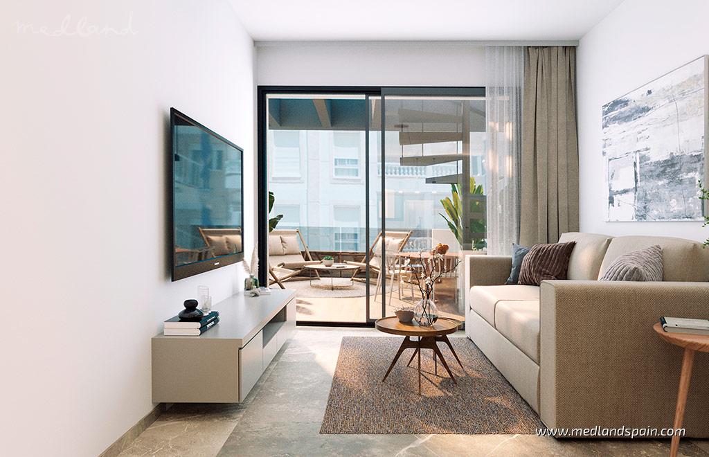 Apartment in Torrevieja, Alicante, Spain 2 bedrooms, 69 sq.m. No. 141368
