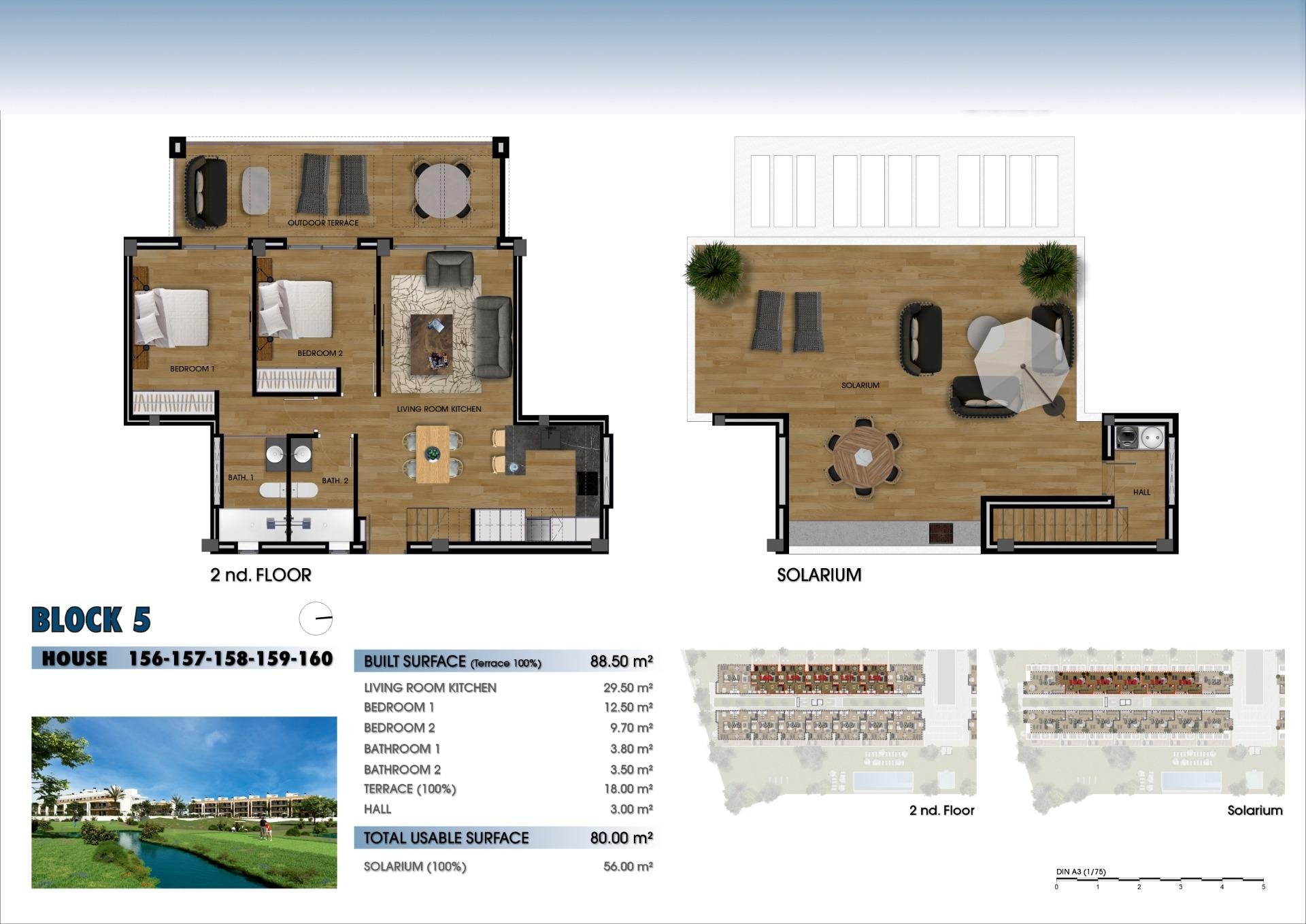 Huoneisto Los Alcazares, Murcia, Espanja 2 makuuhuonetta, 88 m2 No. 161728