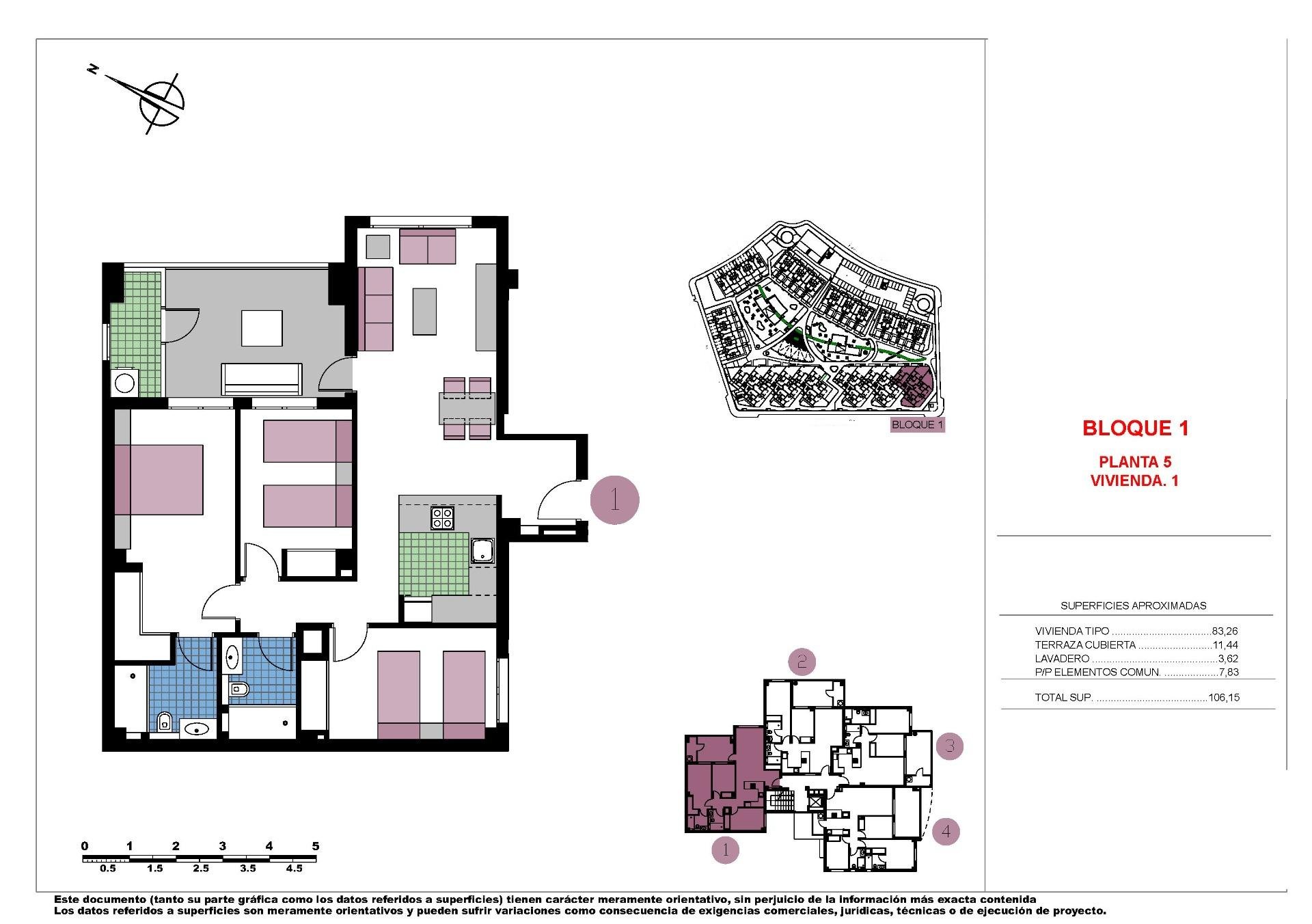Apartment in Mil Palmeras, Alicante, Spain 3 bedrooms, 106 sq.m. No. 136936