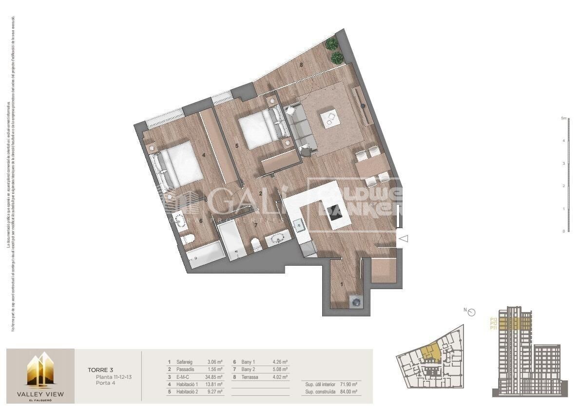 Huoneisto Principado De Andorra (Ninguna Poblacion Tiene C.P.), Lleida, Espanja 2 makuuhuonetta, 87 m2 No. 178953