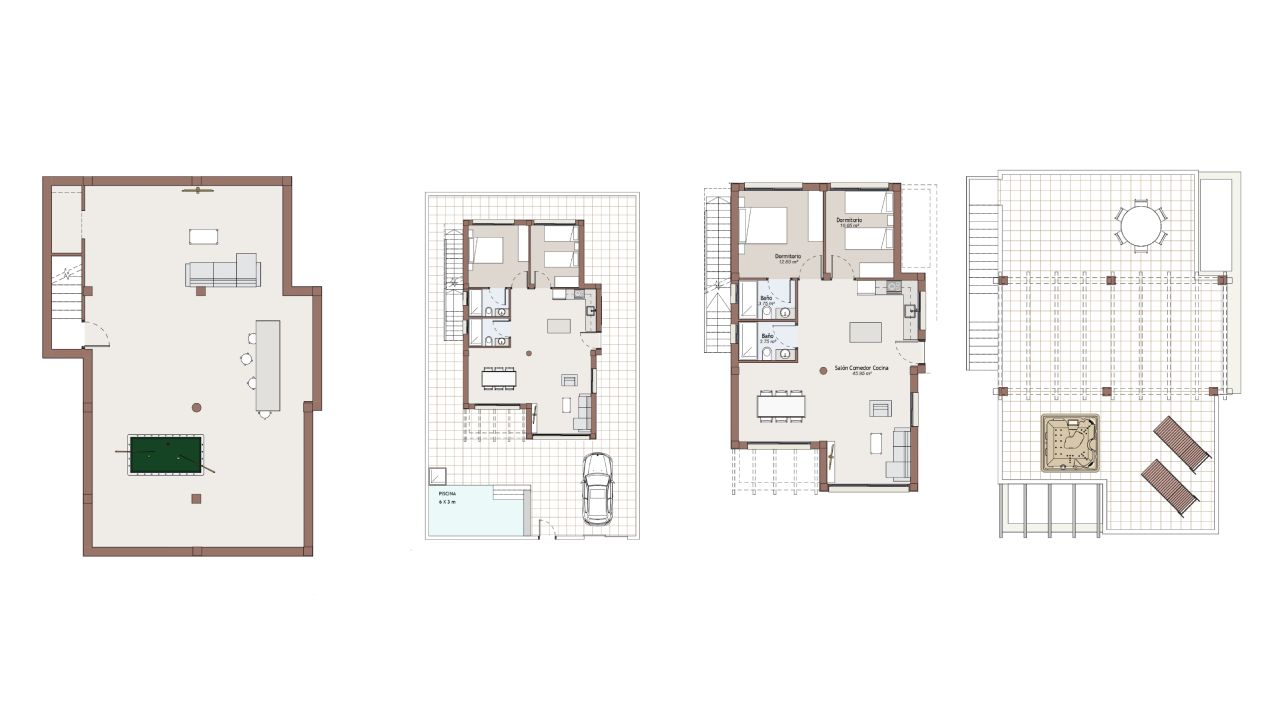 Villa en Monte Carmelo, Vera, Almeria, Espagne 3 chambres, 90 m2 No. 69715