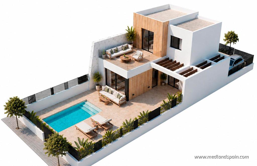 Villa in Los Alcazares, Murcia, Spain 3 bedrooms, 114 sq.m. No. 192968