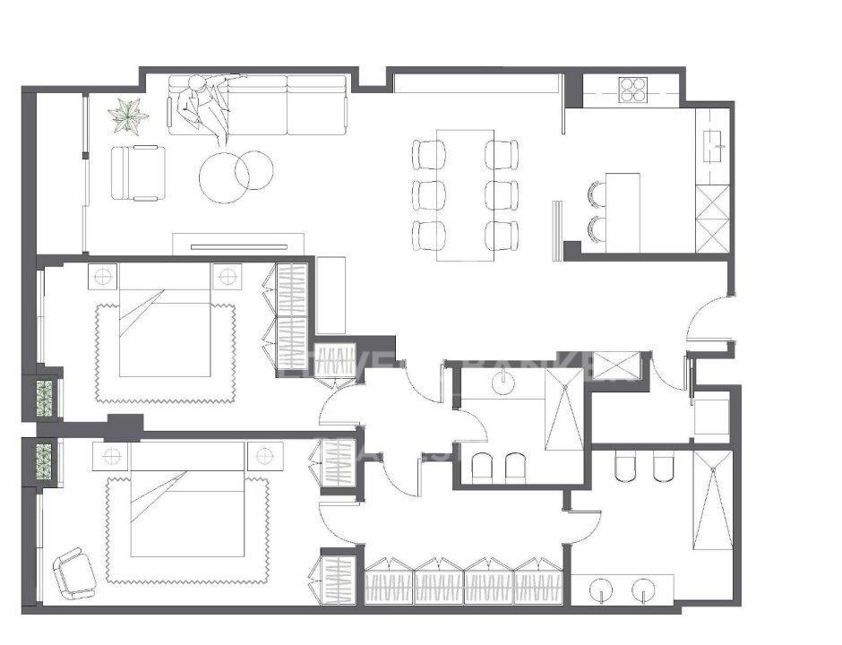 Wohnung in Madrid, Spanien 2 Schlafzimmer, 136 m2 Nr. 178699