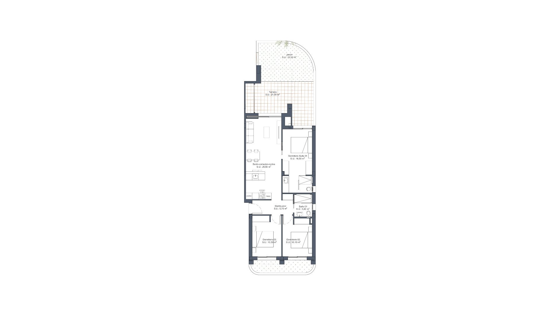 Villa in AREA BEACH V LO MARABU, Ciudad Quesada, Alicante, Spain 3 bedrooms, 85.96 sq.m. No. 164470