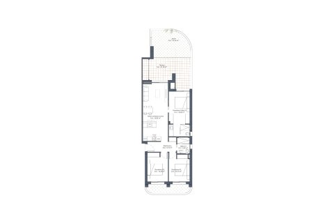 Layout 3 bedrooms, 85.96 sq.m. in AREA BEACH V LO MARABU, Spain No. 164468