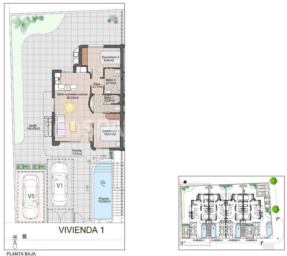 Huoneisto Pilar de la Horadada, Alicante, Espanja 2 makuuhuonetta, 62 m2 No. 178234
