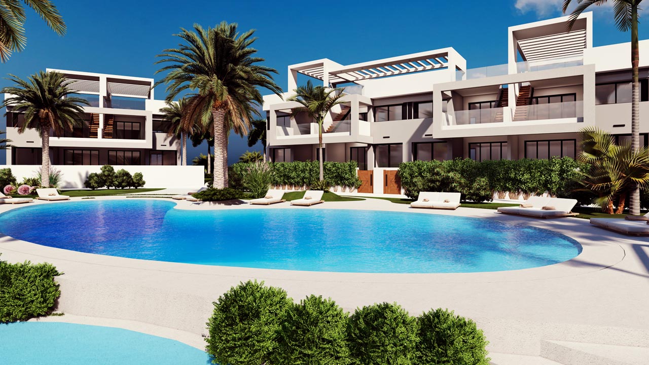 Lägenhet i Nueva Torrevieja, Alicante, Spanien 2 sovrum, 75 kvm. Nr. 101618