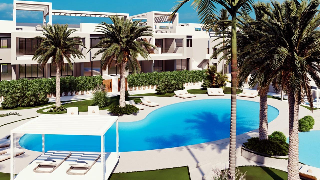 Lägenhet i Nueva Torrevieja, Alicante, Spanien 2 sovrum, 75 kvm. Nr. 101618